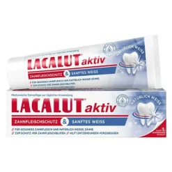 Lacalut aktiv Zahnfleischschutz & sanftes Weiß, 75 ml> Zahnpasta & Zahncreme