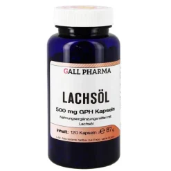 Hecht Pharma Lachsöl 500 mg GPH Kapseln, 120 St> Omega 3 Kapseln