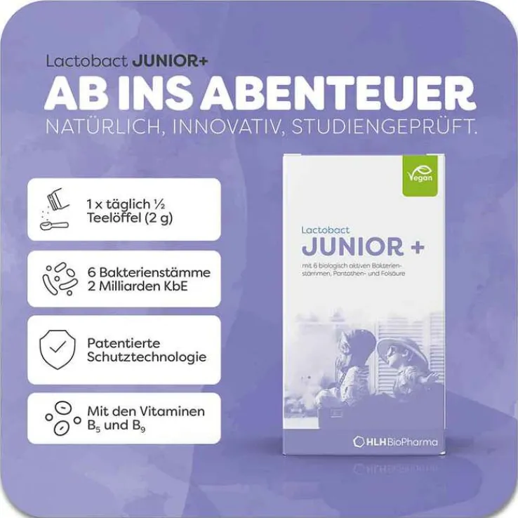 Lactobact Junior + 90-Tage-Packung Beutel, 90X2 g