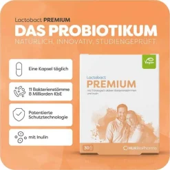 Lactobact Premium magensaftresistente Kapseln, 10 St> Bakterienkulturen