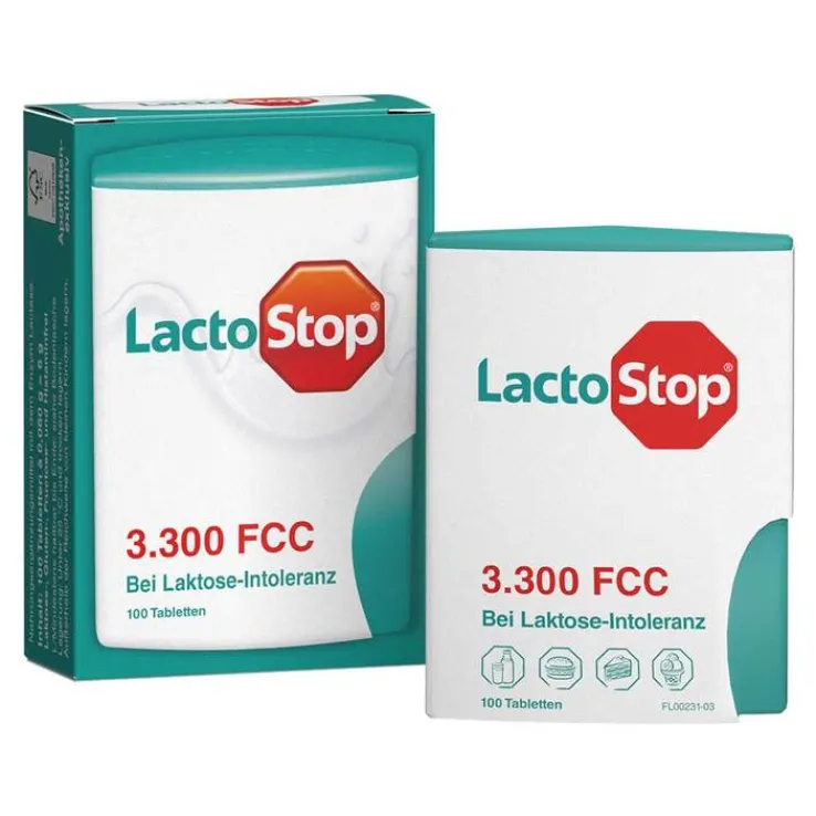 Lactostop 3.300 FCC Tabletten Klickspender, 100 St