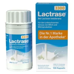 Lactrase 3.300 FCC Kapseln, 100 St> Laktase