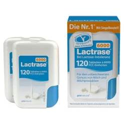 Lactrase 6.000 FCC Tabletten im Klickspender Doppelpack, 2X120 St> Laktase