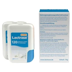 Lactrase 6.000 FCC Tabletten im Klickspender Doppelpack, 2X120 St> Laktase