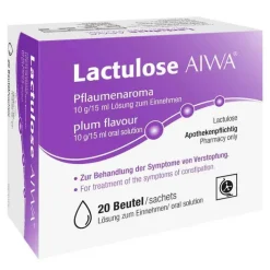 AIWA Lactulose Pflaumenaroma 10 g/15 ml Lösung zum Einnehmen, 20X15 ml> Abführmittel