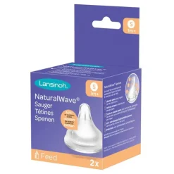 Lansinoh Naturalwave Sauger S, 2 St
