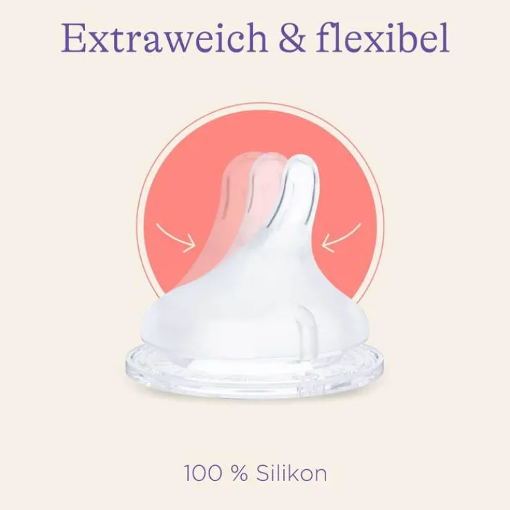 Lansinoh Naturalwave Sauger M, 2 St