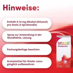 Lemocin Flurbiprofen 8,75mg / Dosis Spray zur Anwendung in der Mundhöhle, 15 ml><noscript><img width=