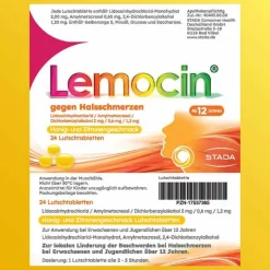 Lemocin® gegen Halsschmerzen Honig- und Zitronengeschmack, 24 St