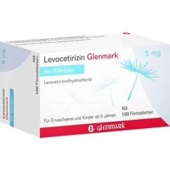 Levocetirizin Glenmark 5 mg Filmtabletten, 100 St