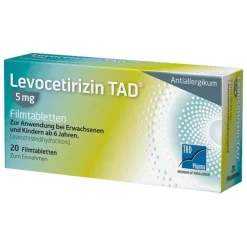 TAD Levocetirizin ® 5 mg Filmtabletten, 20 St> Levocetirizin|Allergie Tabletten
