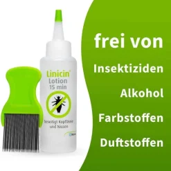 Linicin ® Lotion 15 min mit Läusekamm, 100 ml><noscript><img width=