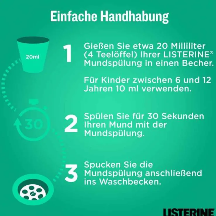 Listerine Clean & Fresh Mundspülung, 500 ml