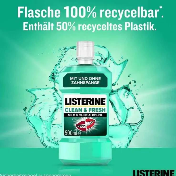Listerine Clean & Fresh Mundspülung, 500 ml