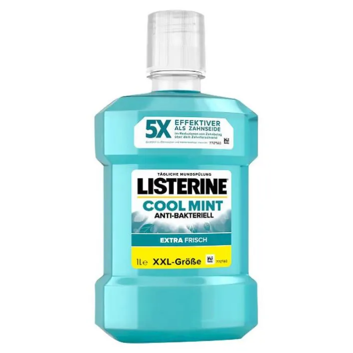 Listerine Cool Mint Mundspülung, 1 l> Mundspülung