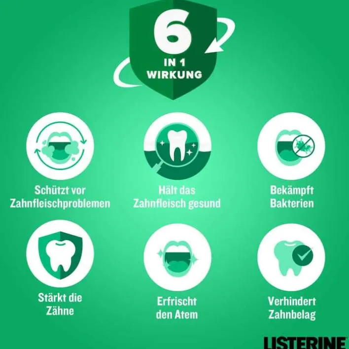 Listerine Total Care Zahnfleisch-Schutz Mundspül., 95 ml> Mundspülung