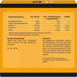 Litozin Hagebutte + Kollagen Trinkfläschchen, 30X25 ml> Hagebuttenpulver