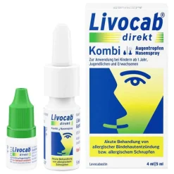 Livocab direkt Kombi Nasenspray & Augentropfen, 1 P> Allergie Medikamente|Allergie Medikamente