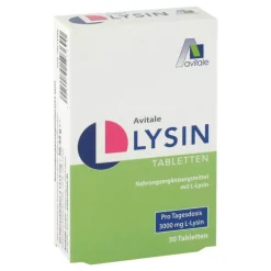 Avitale L-Lysin 750 mg Tabletten, 30 St> Aminosäuren|Herpes