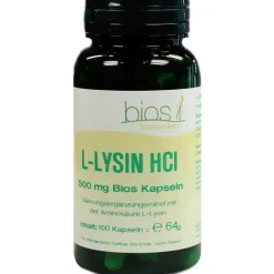 Bios Medical Services L-Lysin HCL 500 mg Bios Kapseln, 100 St> Aminosäuren