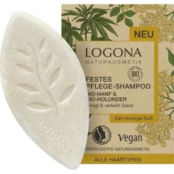 Logona festes Pflege Shampoo Bio-Hanf & Bio-Holunder, 60 g