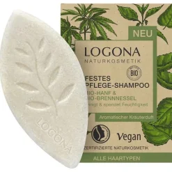 Logona festes Pflege-Shampoo Bio-Hanf & Bio-Brennnessel, 60 g> Haarpflege