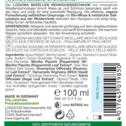 Logona Purify Mizellen Reinigungsschaum, 100 ml> Gesichtsreinigung