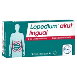 Lopedium akut lingual 2 mg Schmelztabletten, 10 St