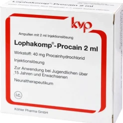 Köhler Lophakomp Procain 2 ml Injektionslösung, 100X2 ml> Procain