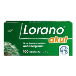 Lorano akut 10 mg Tabletten, 100 St> Loratadin|Allergie Tabletten