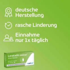 axicur Loratadin ® 10 mg Tabletten, 20 St><noscript><img width=