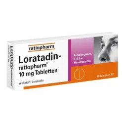 Ratiopharm Loratadin 10 mg Tabletten, 20 St> Loratadin|Allergie Tabletten