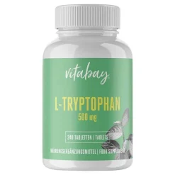 Vitabay L-Tryptophan 500 mg Aminosäure vegan Tabletten, 240 St> Aminosäuren