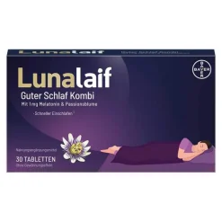 Lunalaif Guter Schlaf Kombi Tabletten, 30 St> Melatonin Tabletten