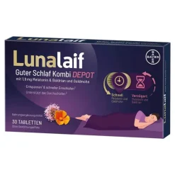 Lunalaif Guter Schlaf Kombi Depot Tabletten, 30 St> Melatonin Tabletten