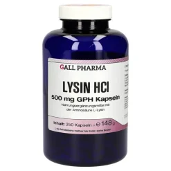 Lysin HCL 500 mg GPH Kapseln, 250 St