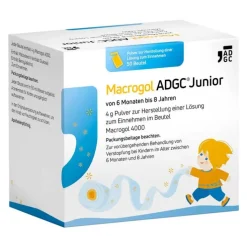 Macrogol ADGC Junior 6 M-8J 4g Pulver zur H.e.L.zum Einnehmen , 50 St