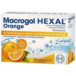 Hexal Macrogol Orange Pulver zur Herstellung einer Lösung zum Einnehmen Beutel , 20 St> Abführmittel