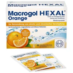 Hexal Macrogol Orange Pulver zur Herstellung einer Lösung zum Einnehmen Beutel , 20 St> Abführmittel