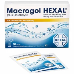 Hexal Macrogol plus Elektrolyte Pulver, 10 St> Abführmittel