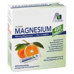 Magnesium 400 direkt Orange Portionssticks, 20X2.1 g