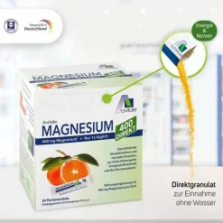 Magnesium 400 direkt Orange Portionssticks, 100X2.1 g