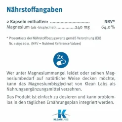 Magnesium Bisglycinat Kapseln, 120 St