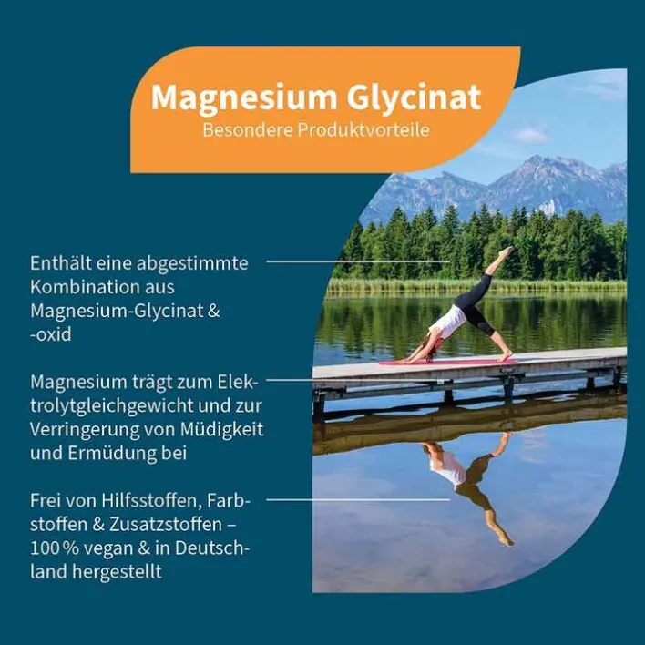 Natugena Magnesium Glycinat Kapseln, 120 St> Magnesium