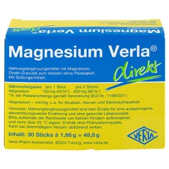 Verla Magnesium direkt Granulat Himbeere, 30 St> Magnesium