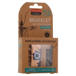 Manouka Mückenschutz Armband Erwachsene Pflanzen, 1 P> Zeckenspray|Mückenschutz