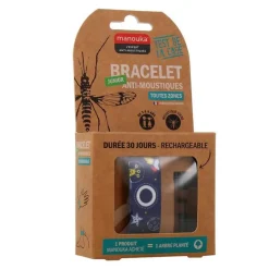 Manouka Mückenschutz Armband Junior Weltraum, 1 P> Zeckenspray|Mückenschutz