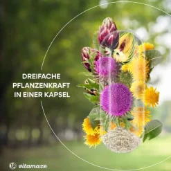 Mariendistel Komplex Artischocke + Löwenzahn veg.Kps, 90 St