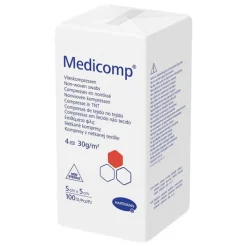 Medicomp Kompressen 5x5 cm unsteril, 100 St> Sterile Kompressen