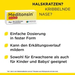 Meditonsin Globuli bei Erkältung, 8 g